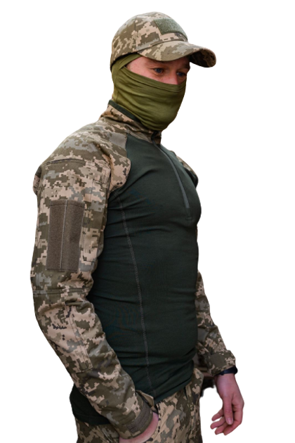 Тактическая рубашка ubacs армейская боевая военная для ВСУ размер XL цвет Пиксель - изображение 1
