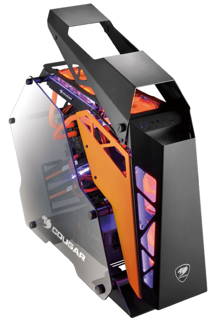Корпус Cougar Conquer Black/Orange (CGR-5LMRO) - зображення 10