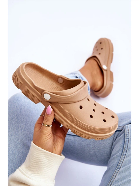 Chodaki damskie Rabios 38-39 Brązowe (5905677102208) - obraz 3