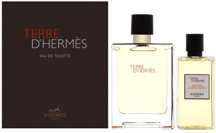 Zestaw Hermes Terre D'Hermes Woda toaletowa 100 ml + Żel pod prysznic 80 ml (3346131430628) - obraz 1