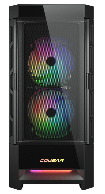Obudowa Cougar Duoface RGB Czarny (CGR-5ZD1B-RGB) - obraz 2