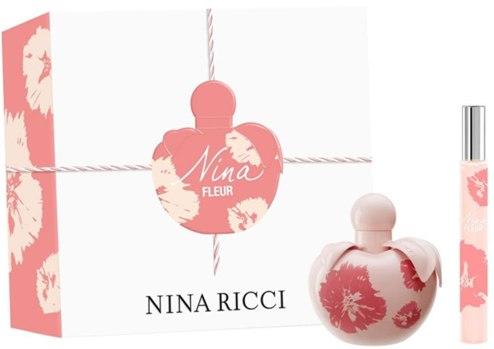 Zestaw damski Nina Ricci Nina Fleur Eau De Toilette Spray 50 ml + Miniatura 10 ml (3137370357827) - obraz 1
