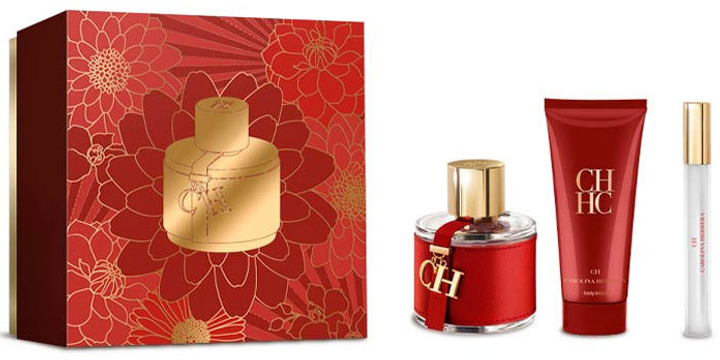 Zestaw damski Carolina Herrera CH Balsam do ciała 100 ml + Woda toaletowa 100 ml + Miniatura 10 ml (8411061065303) - obraz 1