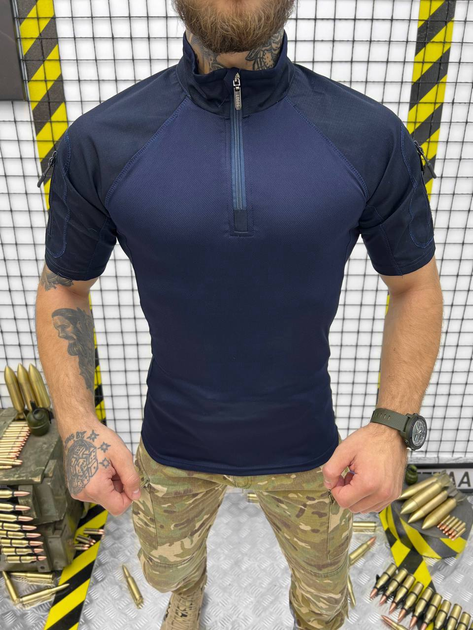 Убакс Тактическая рубашка с коротким рукавом синий M - изображение 2