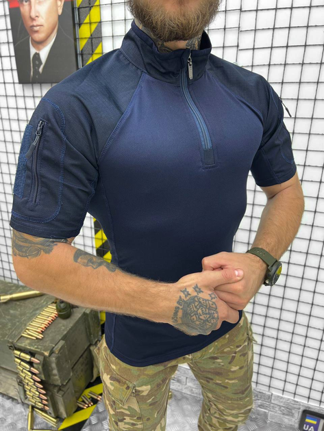 Убакс Тактическая рубашка с коротким рукавом синий XL - изображение 1