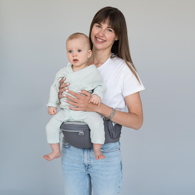 Переноска детская Хипсит 6 в 1 - Серый (LC711) , Love Carry