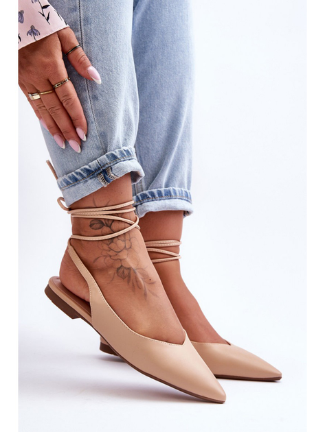 Baleriny damskie bez pięty Lilly Ann 40 Nude (5905677640441) - obraz 6