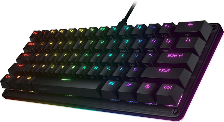Klawiatura przewodowa Cougar Puri Mini RGB Gateron Red USB (CGR-WM1MI-PRMR) - obraz 3