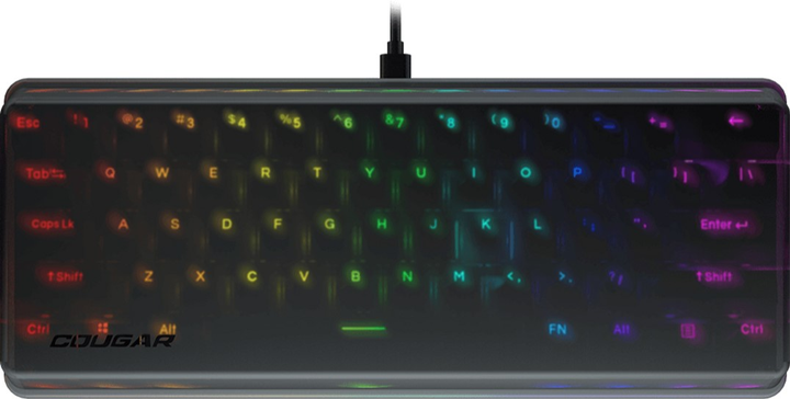 Klawiatura przewodowa Cougar Puri Mini RGB Gateron Red USB (CGR-WM1MI-PRMR) - obraz 8