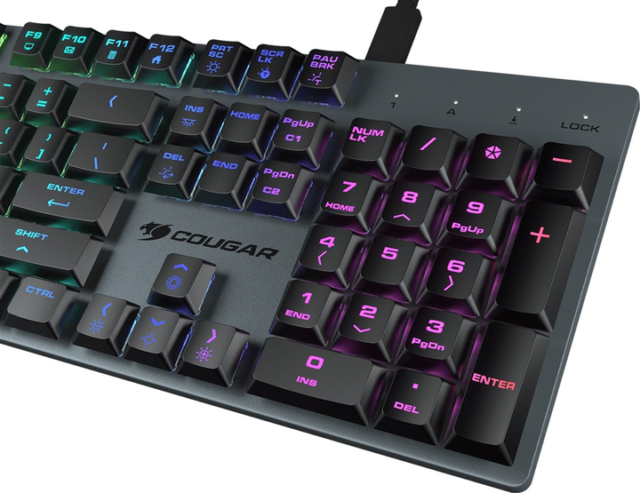 Klawiatura przewodowa Cougar Luxlim Red Switch USB (CGR-WO1MI-LUX) - obraz 3