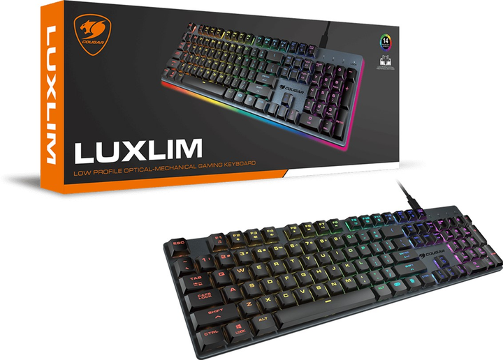 Klawiatura przewodowa Cougar Luxlim Red Switch USB (CGR-WO1MI-LUX) - obraz 9