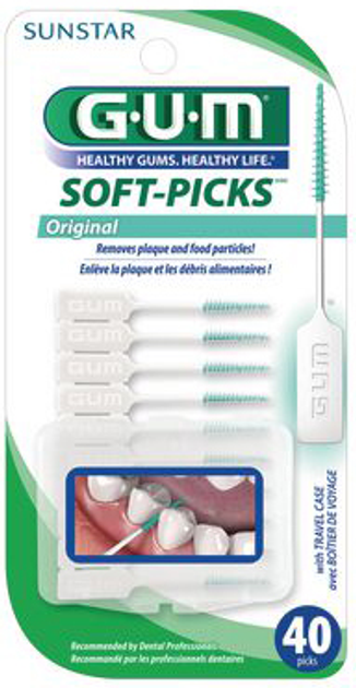 Szczoteczki do zębów GUM Soft Picks Regular Cleaner 40 szt (70942303286) - obraz 1
