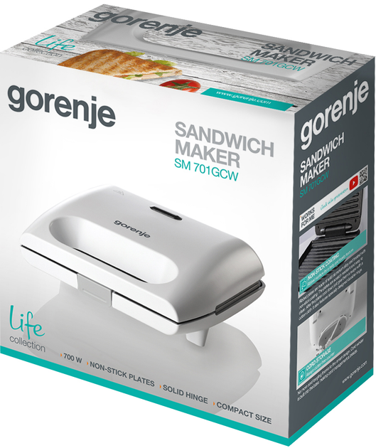 Бутербродниця Gorenje SM701GCW - зображення 5