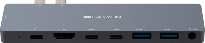 Wieloportowa stacja dokująca Canyon 8 w 1 USB Type-C (CNS-TDS08DG) - obraz 1