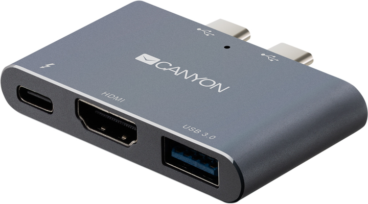 Wieloportowa stacja dokująca Canyon 3 w 1 z USB Type-C (CNS-TDS01DG) - obraz 3