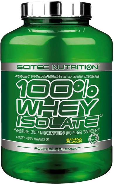 Białko Scitec Nutrition 100% Whey Isolate 2000 g Bananowy (5999100023024) - obraz 1