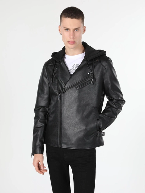 Куртка из искусственной кожи мужская Colin's CL1060745-BLK XL Black (8683197325433) 