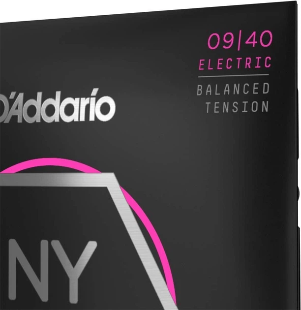 Струны для электрогитары D'Addario NYXL0940BT BALANCED TENSION SUPER LIGHT (09-40) - изображение 4