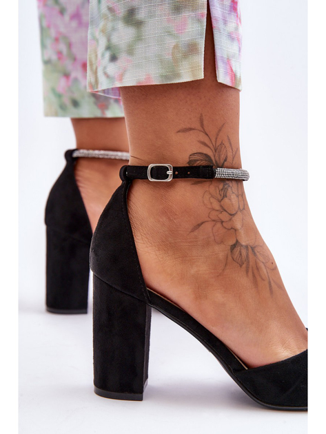 Damskie buty na obcasie Diamond 39 Czarne (5905677436181) - obraz 7