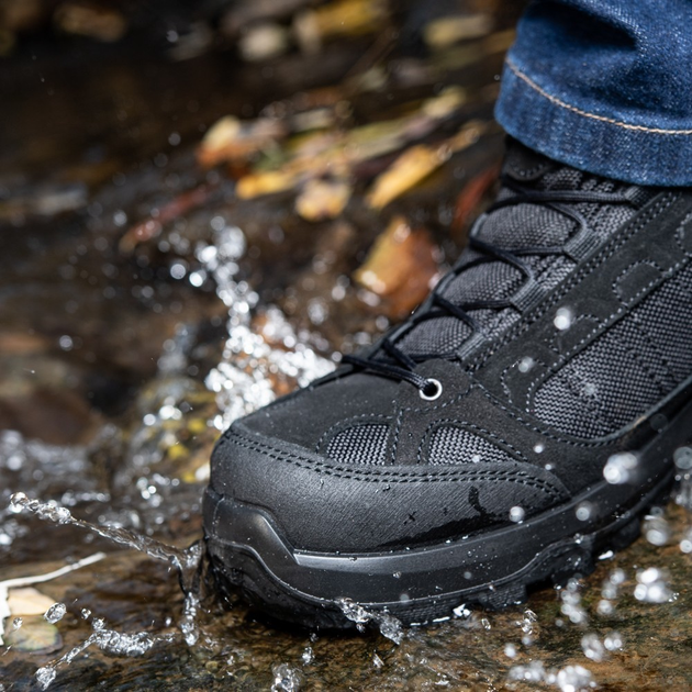 Мужские тактические кроссовки с мембраной M-Tac размер 44 (29 см) Черный (Black) (1JJ115/5TPLV) водоотталкивающие - изображение 2