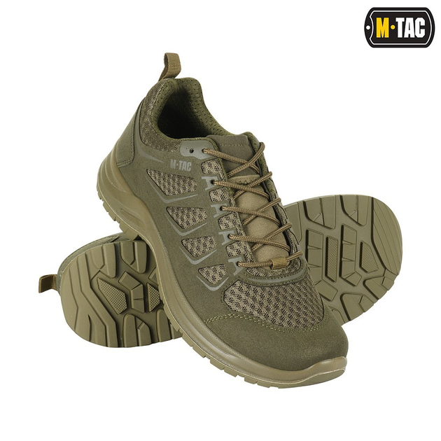 Чоловічі тактичні кросівки літні M-Tac розмір 42 (27.7 см) Олива (Зелений) (Iva Olive) - зображення 1