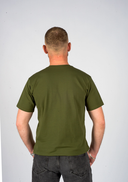 Тактична чоловіча футболка хакі 4ХL (68) - зображення 2