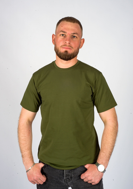 Тактична чоловіча футболка хакі S (44-46) - зображення 1