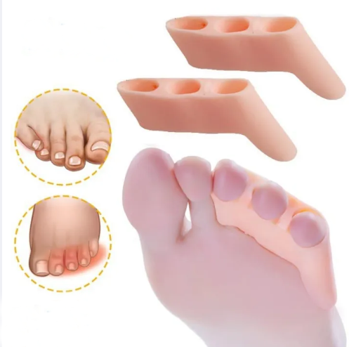 Силіконовий коректор на три пальці з перегородкою мізинця Valgus Pro Beige - изображение 2