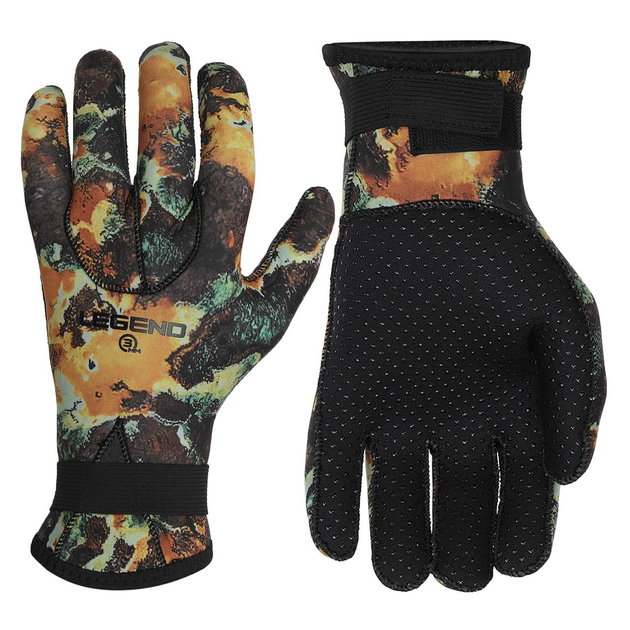 Перчатки для дайвинга Legend 6111 размер L (9-10) Camouflage Woodland ...