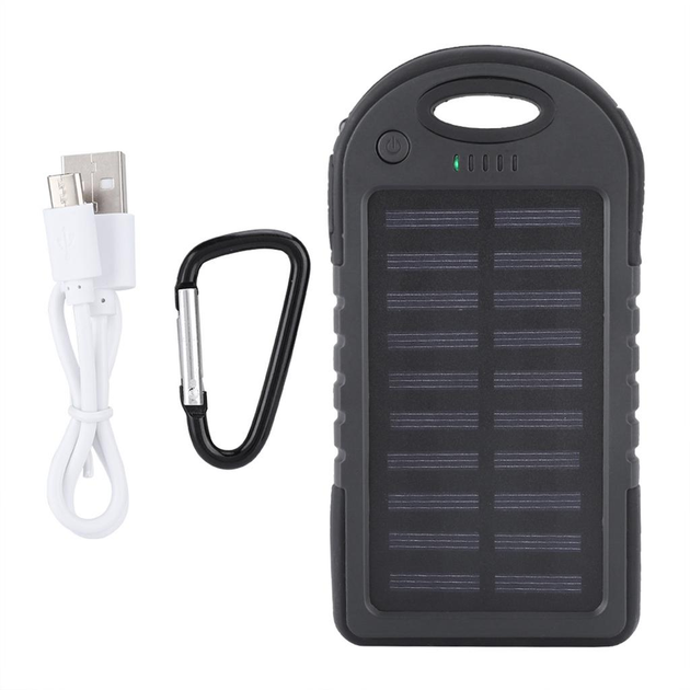 Повербанк на сонячній батареї Solar Charger 30000 mAh Power Bank вологозахищений з LED ліхтариком - Фото 5 Повербанк на сонячній батареї Solar Charger 30000 mAh Power Bank вологозахищений з LED ліхтариком - зображення 5
