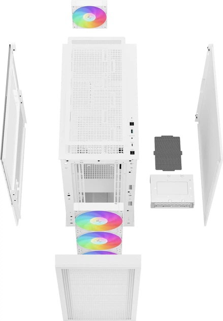 Obudowa DeepCool CH560 Digital White (R-CH560-WHAPE4D-G-1) - Zdjęcie 14 Obudowa DeepCool CH560 Digital White (R-CH560-WHAPE4D-G-1) - obraz 14