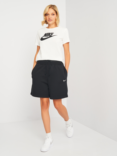 Футболка бавовняна жіноча Nike Club Tee DX7906-100 M Біла з принтом (0196154000550) - зображення 3