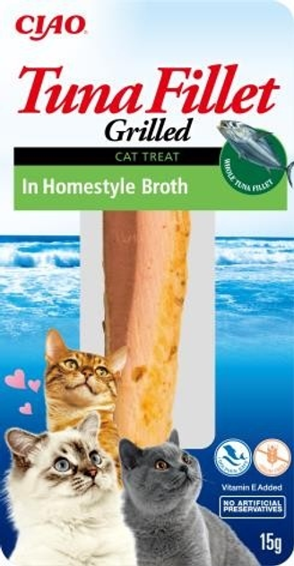 Ласощі для котів Churu filet в бульйоні домашньому 0.015 кг (8859387700940) - зображення 1