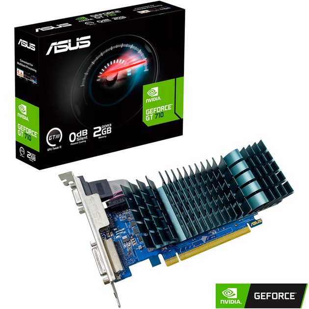Видеокарта Asus GeForce GT 710 2GB DDR3 EVO (GT710-SL-2GD3-BRK-EVO ...