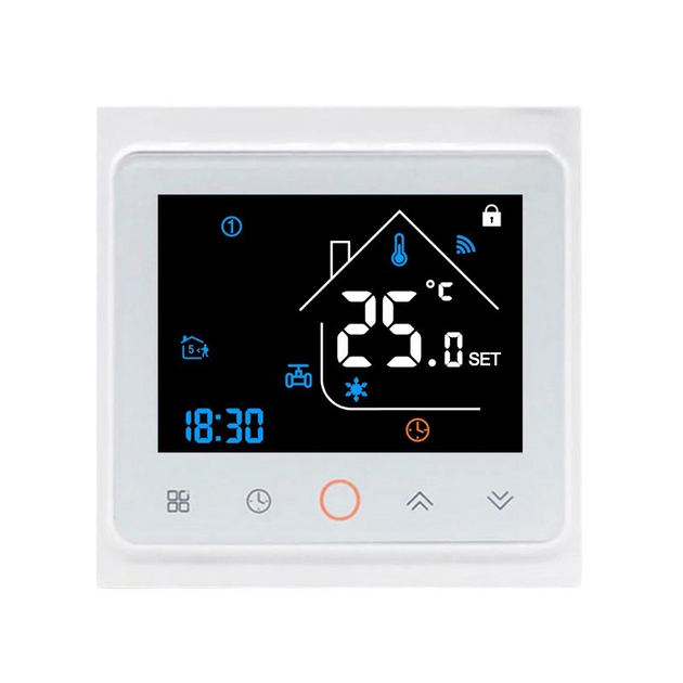 Умный комнатный ZigBee термостат для водяного / электрического теплого ...