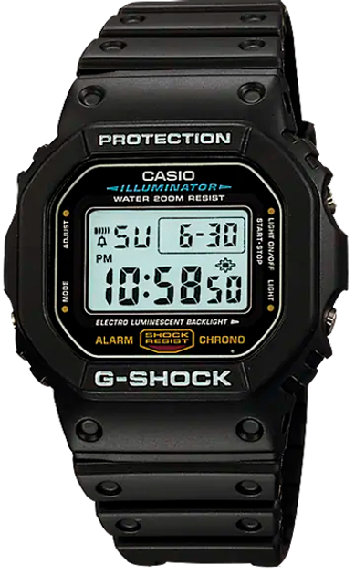 Чоловічий годинник Casio G-SHOCK DW-5600E-1VER - зображення 1