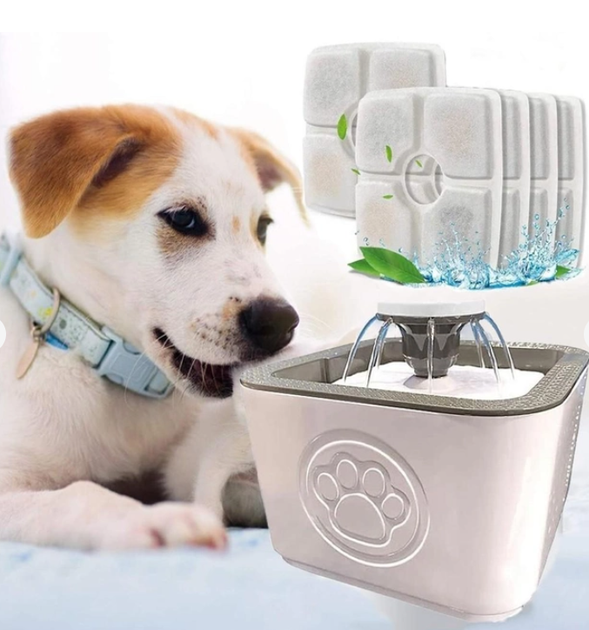 Автопоилка Автоматическая поилка фонтан для собак и кошек Pet Water FOUNTAIN блоком питания в подарок - изображение 5