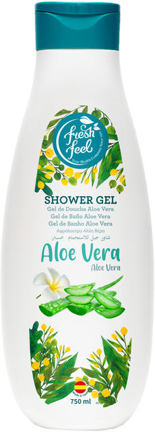 Акція на Гель для душу FRESH FEEL Shower Gels Aloe Vera 750 мл від Rozetka