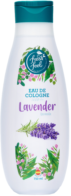 Акція на Парфумована вода для тіла FRESH FEEL Eau de Cologne Lavander 750 мл від Rozetka