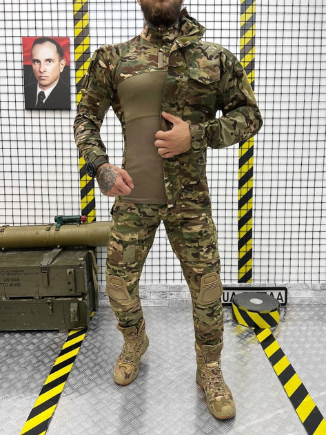 Тактический осенний военный комплект G3 ( Куртка + Убакс + Штаны ), Камуфляж: Мультикам, Размер: L - изображение 1