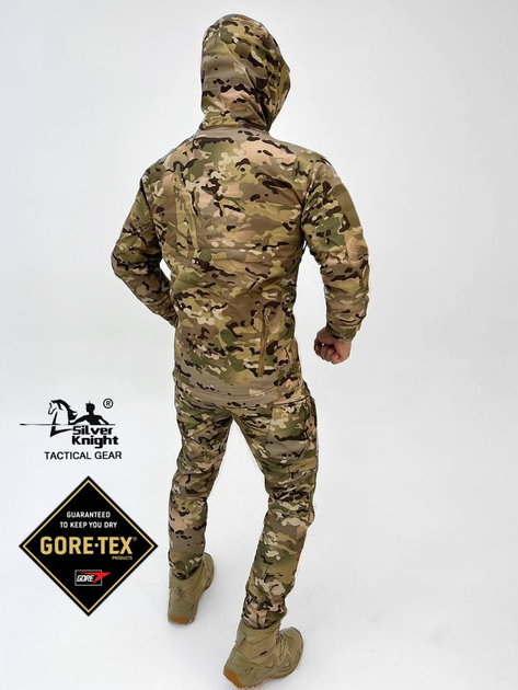 Тактичний осінній військовий комплект Knight ( Куртка + Штани ), Камуфляж: Мультикам, Розмір: M - зображення 2