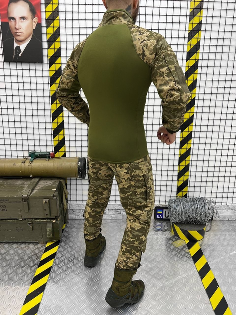 Тактичний військовий комплект Статутний ( Убакс + Штани ), Камуфляж: Піксель ЗСУ, Розмір: M - зображення 2