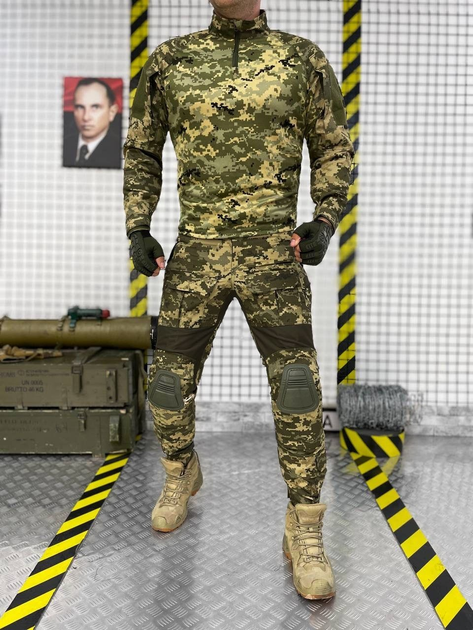 Тактичний військовий комплект Amarok ( Убакс + Штани ), Камуфляж: Піксель ЗСУ, Розмір: M - зображення 1