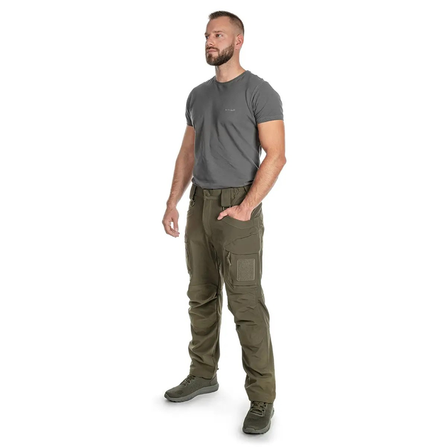 Штани тактичні, оливка Mil-Tec Softshell Pants Assault Ranger Olive 11380012 розмір L - изображение 2