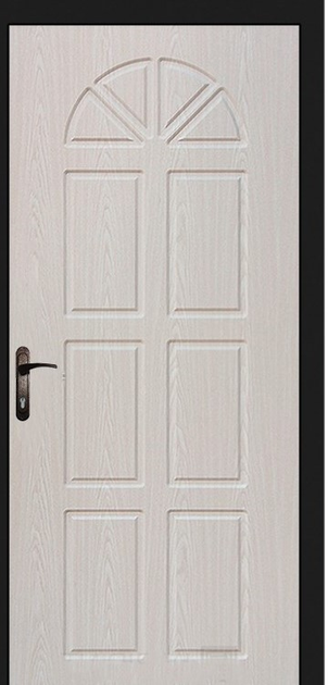 Входные двери LUCKY DOORS МДФ/МДФ на трубе 2050х960 левые Серый (1 ...