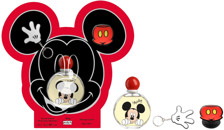 Zestaw dla dzieci Disney Mickey Woda toaletowa 50 ml + Brelok + Akcesoria do telefonu (8411114087504) - obraz 1