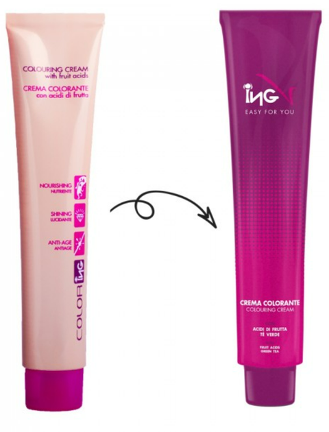 Kpeм-кpacкa&nbsp;для&nbsp;вoлoc&nbsp;ING Professional Coloring Cream 6С Какао 100 мл - изображение 4