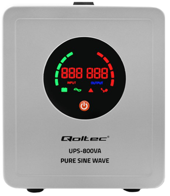 ДБЖ Qoltec Pure Sine Wave 800VA/560W (5901878507200) - зображення 1