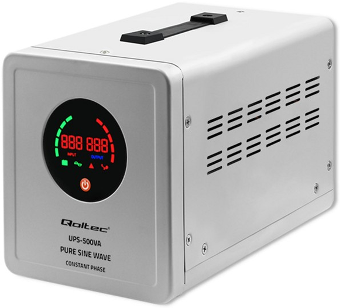ИБП Qoltec Pure Sine Wave 500VA/350W Постоянная фаза (50716) - изображение 2