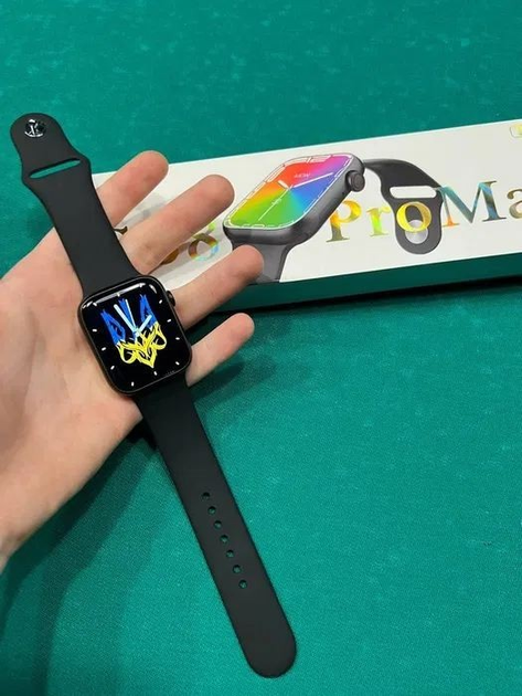 Розумний смарт годиник Smart Watch GS8 Pro Max Black 45mm українська ...